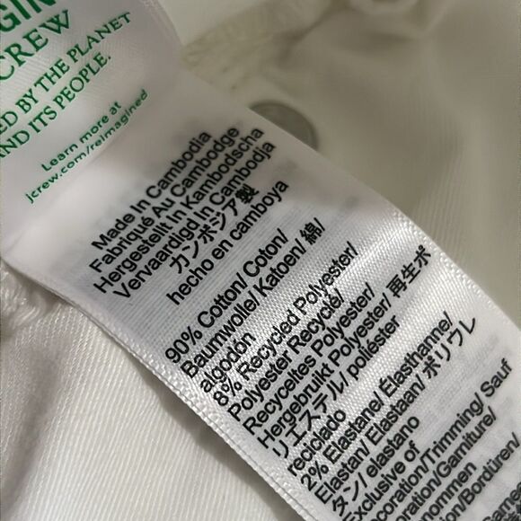 J. Crew Petite mid-rise kickout jean straight white Size 30P - Picture 8 of 12